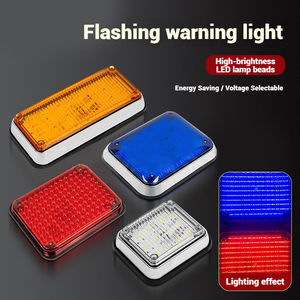 <b>LED</b> Strobe Light 12V-24V 115x96mm Red/Blue/White/Amber Emergency Warning Surface Mount Light for Ambulance <b>Fire</b> Truck Vehicle - Product Image 3