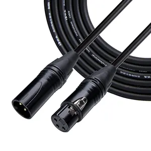 Cable de micrófono profesional OFC de bajo ruido, macho a hembra XLR, para micrófono