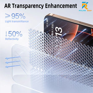 Protecteur d'écran en verre imprimé soie AR + Five Strong Corning pour <span class=keywords><strong>Iphone</strong></span> 14 Pro 15 Plus 16 Pro Max HD couverture complète anti-reflet - Product Image 6