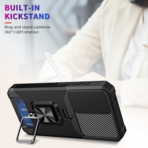 เคสกันกระแทก TPU+PC พร้อมฝาปิดเลื่อนปิดกล้องและช่องใส่บัตร สำหรับ SAM S25 FE/<span class=keywords><strong>Samsung</strong></span> S26/สำหรับ <span class=keywords><strong>Samsung</strong></span> S26 ULTRA - Product Image 3