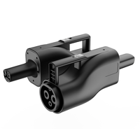 GB T zu NACS AC EV-Ladeadapter für Rivian Lucid zum Laden an Chinesischen Öffentlichen Ladesäulen IP65 Outdoor Tragbar für Reisen