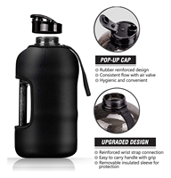 Bouteille d'eau en plastique, grande capacité, pour sport en plein air, Fitness, football, course à pied, Fitness, 220 v, 2,2 l