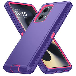 <span class=keywords><strong>เคส</strong></span>โทรศัพท์มือถือแบบสามในหนึ่งเดียว หลากสี ทนต่อแรง<span class=keywords><strong>กระแทก</strong></span> ผลิตจาก TPU และ PC สำหรับ Motorola Edge 2024 พร้อมคลิปหนีบเข็มขัด - Product Image 1