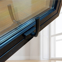 Profil de fenêtre en aluminium à rupture de pont thermique, bien isolé phoniquement, sur mesure pour fabricant de fenêtres, pour maison et bureau