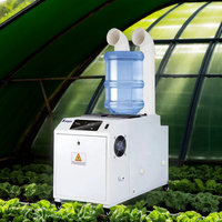 Humidificateur à ultrasons multifonctionnel électrique de 9 kg/h, capacité commerciale et industrielle, avec réservoir en acier inoxydable et capacité de 20 L