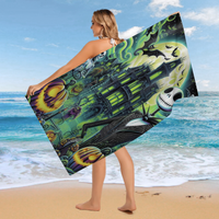 New Cotton Summer Novelty Printed Beach Towel-Super Soft & Quick-Dry Eco-Friendly