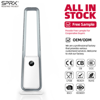Ventilateur tour moderne sans pales 360 °   Ventilateur intelligent oscillant à commande tactile pour le refroidissement de la pièce
