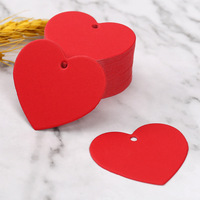Étiquettes cadeaux en papier kraft en forme de cœur Étiquettes vierges suspendues pour la Saint-Valentin, la fête de mariage et la décoration