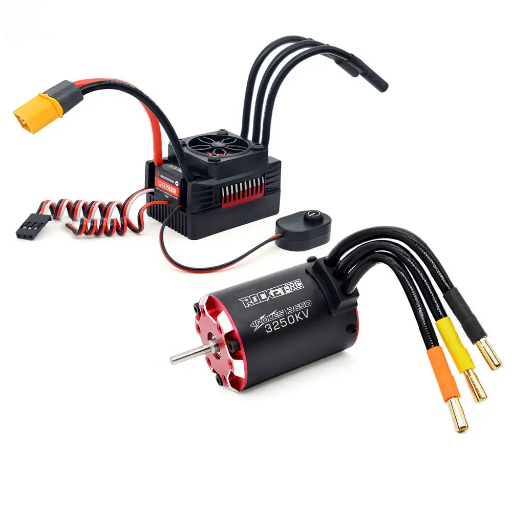 Melampaui Hobi Supersonik 3650 Motor Tanpa Sikat dengan Sensor Suhu 3660 3665 3670 3674 untuk 1/8 1/10 RC Mobil Drift Tamiya Traxxas