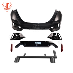 JYยี่ห้อด้านหลังกันชนด้านหลังDiffuserกระจังหน้าท่อไอเสียสําหรับHonda Fit Body Kit <span class=keywords><strong>TR</strong></span>สไตล์อุปกรณ์เสริมพร้อมแสง2021 2022 2023