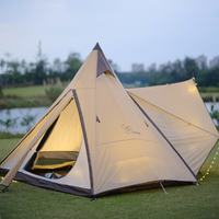 Tente Vidalido Teepee Ms Pro, tente de camping en plein air, tente indienne Pinnacles Pro, auvent, foyer, tente de pluie