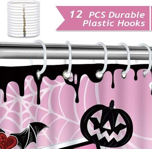 72X72 Inch Halloween <strong>Shower</strong> <strong>Curtain</strong> <strong>Funny</strong> Bathroom <strong>Shower</strong> <strong>Curtains</strong> Ghost Face Scary Skull Bat Gothic <strong>Shower</strong> <strong>Curtain</strong> Waterproof - Product Image 3