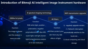2025 सबसे गर्म हाथ वाला जादू मिरर 3 डी फेस स्कैनर के नेतृत्व में प्रकाश स्रोत आई तकनीक हम प्लग वाईफ़ाई चेहरे की त्वचा विश्लेषक सॉफ्टवेयर - Product Image 6