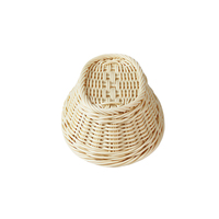 Panier à pain ovale en paille synthétique PP tressé à la main, panier de service et de rangement pour aliments et fruits, idéal pour la cuisine et les restaurants