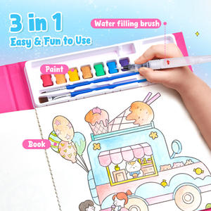 كتاب تلوين مائي سحري من جويكات، رائج البيع، بتصميم الحديقة، 20 صفحة، يعزز الإبداع - Product Image 5