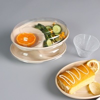 Boîte à repas ovale jetable pour gâteau, salade, fruits – Idéale pour les plats à emporter quotidiens