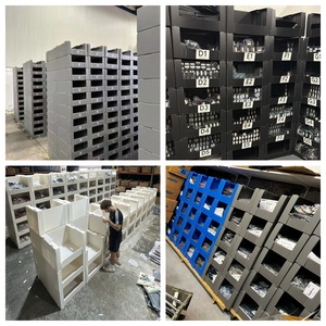 Bac de tri en corrugated blanc personnalisable multi-styles, bac de stockage en plastique PP pour entrepôt, bacs empilables à ouverture frontale, bacs de stockage empilables - Product Image 5