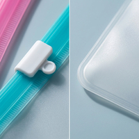Sacs à bijoux en EVA givrés avec fermeture éclair, petits mini sacs de voyage en plastique pour pilules, pochettes Ziplock translucides mates avec fermeture coulissante, en vrac