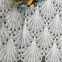 Tissu de luxe DF1012, tissu en dentelle suisse de dernière génération pour vêtements
