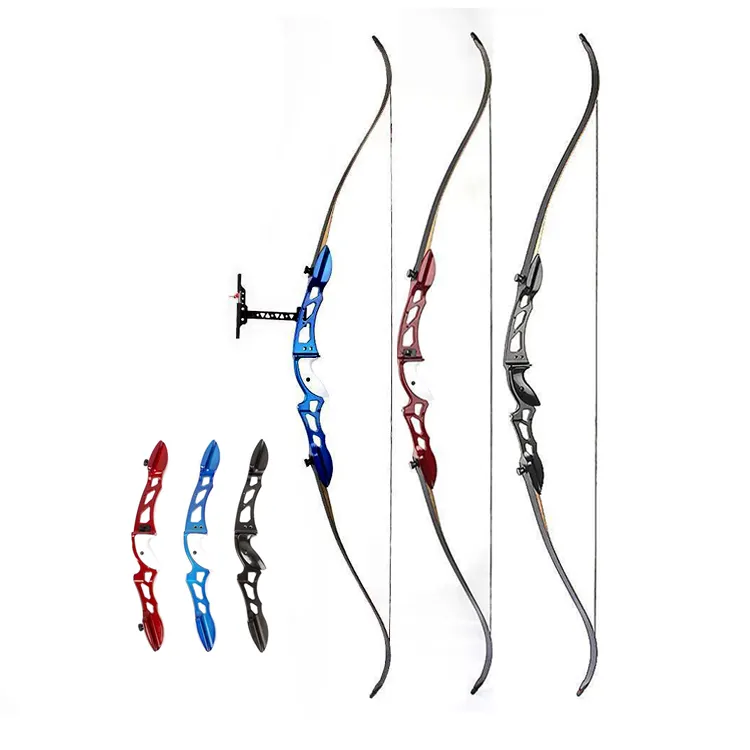 30lbs Hunting Fishing Competition Recurve Bow 66" Metal 18-36lbs Archery Recurve Bows Set