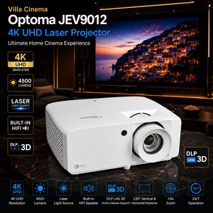 โปรเจคเตอร์เลเซอร์ Optoma JEV9012 4K UHD ความละเอียด 4K แท้ 4500 ลูเมนส์ พร้อมความละเอียดจริงและระบบโฮมเธียเตอร์ - Product Image 1
