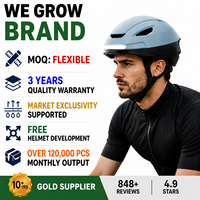 Casque de vélo intelligent pour la conduite nocturne, personnalisable OEM, avec éclairage LED rechargeable certifié CE, moule privé, pour cyclistes urbains adultes