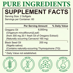 OM/odm น้ำมันออริกาโน่นิ่ม6000มก. อาหารเสริมสมุนไพรเสริมภูมิคุ้มกัน - Product Image 3