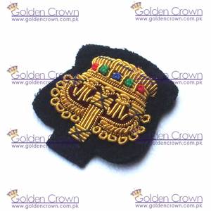 Blazer en fil de couronne brodé à la main badges broderie de lingots - Product Image 2