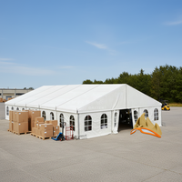 Grande tente de réception extérieure imperméable et robuste pour mariage, événement commercial ou exposition