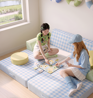 Canapé-lit modulaire extensible - Lavable, multifonctionnel, double usage, en tissu simple, pour salon, usage domestique
