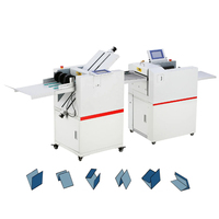 Machine automatique de pliage et de perforation de papier pour factures numériques, cartes de vœux, brochures et prospectus