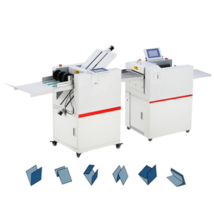 Tự động điện kỹ thuật số hóa đơn giấy creaser Máy đục lỗ giấy nhăn gấp máy giấy tờ gấp máy - Product Image 2