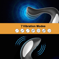 Intelligenter Walflossen-Prostatamassager mit Kabelloser Fernbedienung Ergonomischer Silikon-Analvibrator P-Punkt-Stimulator Sexspielzeug für Männer