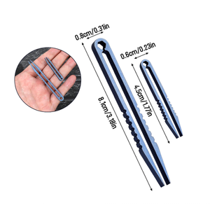 Pinset EDC Aloi <span class=keywords><strong>Titanium</strong></span> ringan portabel, untuk bertahan hidup berkemah luar ruangan alat <span class=keywords><strong>Mini</strong></span> penjepit <span class=keywords><strong>Titanium</strong></span> <span class=keywords><strong>Mini</strong></span> - Product Image 6