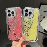 Mode fantaisie motif luxe diamant papillon 3 en 1 coque de téléphone pour Tecno spark go 2024 20pro