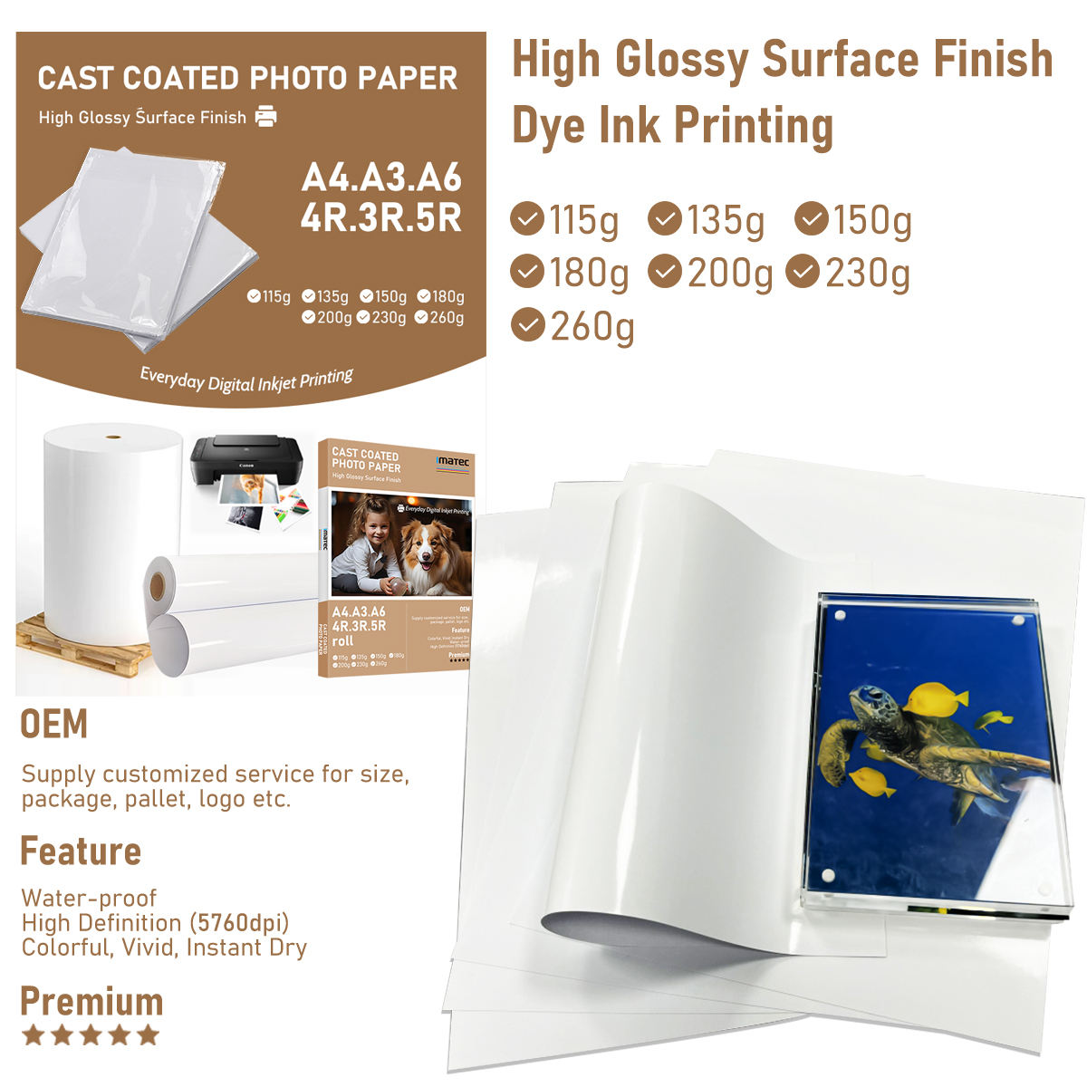 アート・デザイン・音楽 Brilliant Museum Inkjet Photo Paper x3