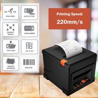 Terlaris POS-8360 USB Thermal Label penerimaan POS Printer hitam dan putih 80mm Printer termal dengan pemotong