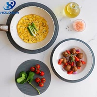 Ensemble de 3 grands coussinets isolants thermiques en silicone, flexibles, anti-brûlure, à structure alvéolée, pour usage avec casseroles et assiettes chaudes - Meilleures ventes