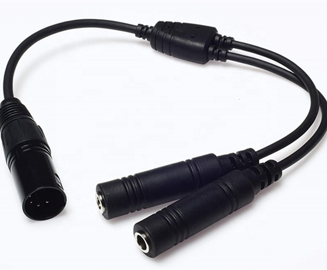 Wirenest GA Twin Plug to Airbus XLR Headset Adapter