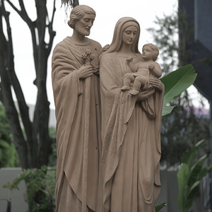Crèche <span class=keywords><strong>de</strong></span> Noël, statue <span class=keywords><strong>de</strong></span> la Sainte Famille, sculpture catholique <span class=keywords><strong>de</strong></span> la Sainte Famille pour l'église, la maison, la décoration extérieure - Product Image 3