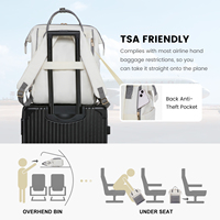 Sac à dos LOVEVOOK 2025 tendance pour ordinateur portable 15,6-17 pouces, grand sac de travail avec port de chargement USB pour femmes, hommes, université, école, affaires