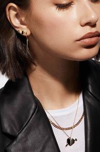 Wholesale <b>Fine</b> Jewelry 2024 18k Gold Plated 925 Sterling Silver Statement Spike <b>Hoop</b> <b>Earrings</b> - Product Image 2