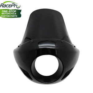 Faro delantero de motocicleta de 5 3/4 ", lámpara de cabeza de <span class=keywords><strong>carenado</strong></span>, máscara delantera con Kit de montaje para Harley Touring Cruiser Chopper <span class=keywords><strong>Cafe</strong></span> <span class=keywords><strong>Racer</strong></span> - Product Image 5