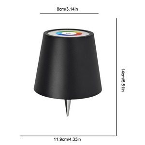 Elegante Lampada Notturna LED Moderna a Forma di Bottiglia di Vino in ABS con Modalità Luce Bianca Calda Morbida Senza Fili Personalizzabile per Arredamento Interno Regalo - Product Image 2