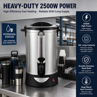 Chauffe-eau électrique commercial en acier inoxydable 25L pour hôtels et restaurants – Distributeur d'eau chaude