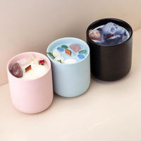 Bougie parfumée personnalisée AIKUN, bougie en cire de soja parfumée pour anniversaire, bougie organique luxuriante et apaisante aux fleurs pour les fêtes et Diwali