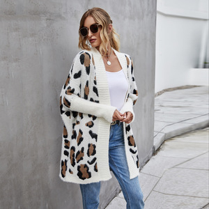 Großhandel Vintage Leoparden muster Chiffon Kimono <span class=keywords><strong>Cardigan</strong></span> für Frauen New Trend Open Front lange Strickkleid ung für den Herbst - Product Image 6