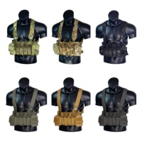 Ensemble de harnais tactique D3CRX Style avec configuration pour 4 chargeurs 5.56 + SMG, porte-plaques, gilet tactique, chasse, extérieur, MU