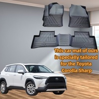 Convient pour 2022 + TOYOTA COROLLA CROSS avec tapis de voiture de protection tous temps