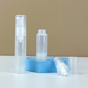 Travel Size Refillable Small <b>Mini</b> Airless Lotion Pump Spray <b>Bottle</b> for Cosmetic Lotion Packaging 5ml 10ml 15ml - Product Image 2